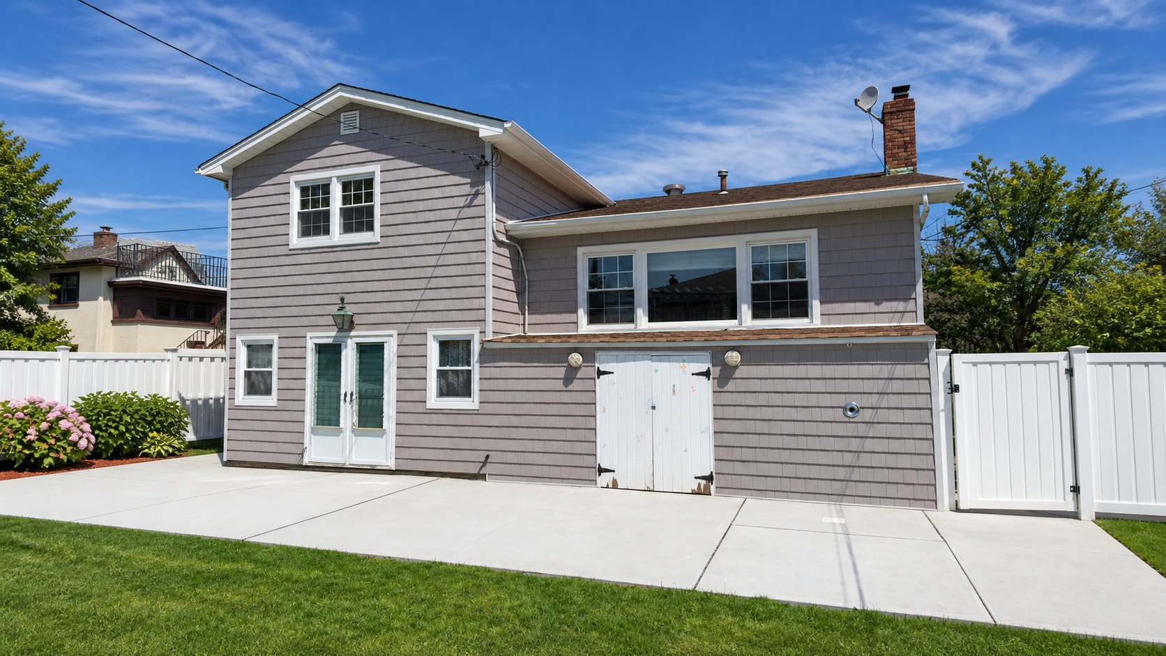Backyard Shake Siding Replacement
