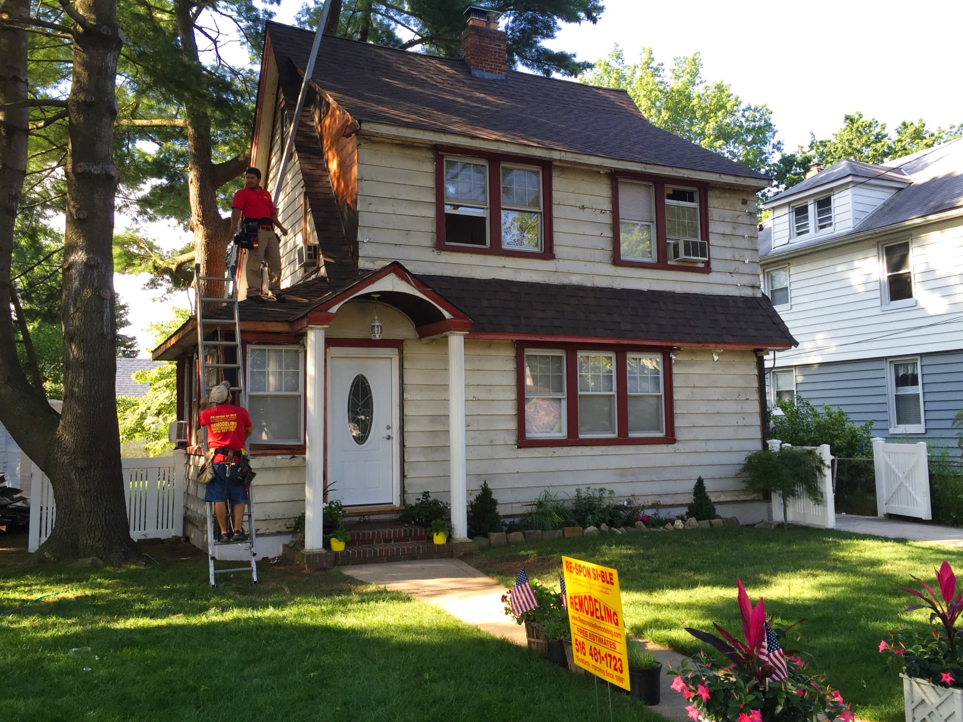 Tudor Exterior Renovation before