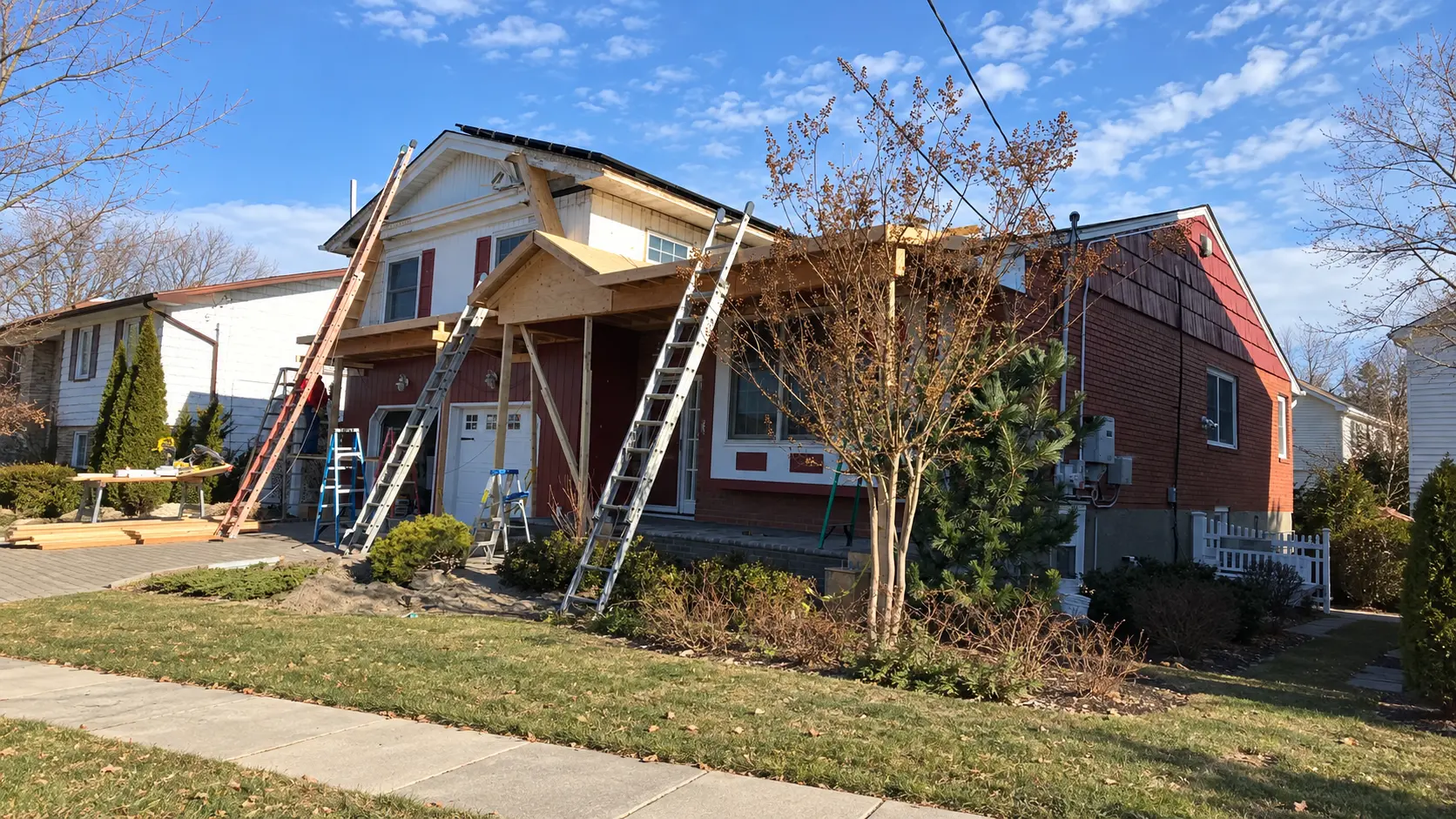 Front Porch & Exterior Rebuild before