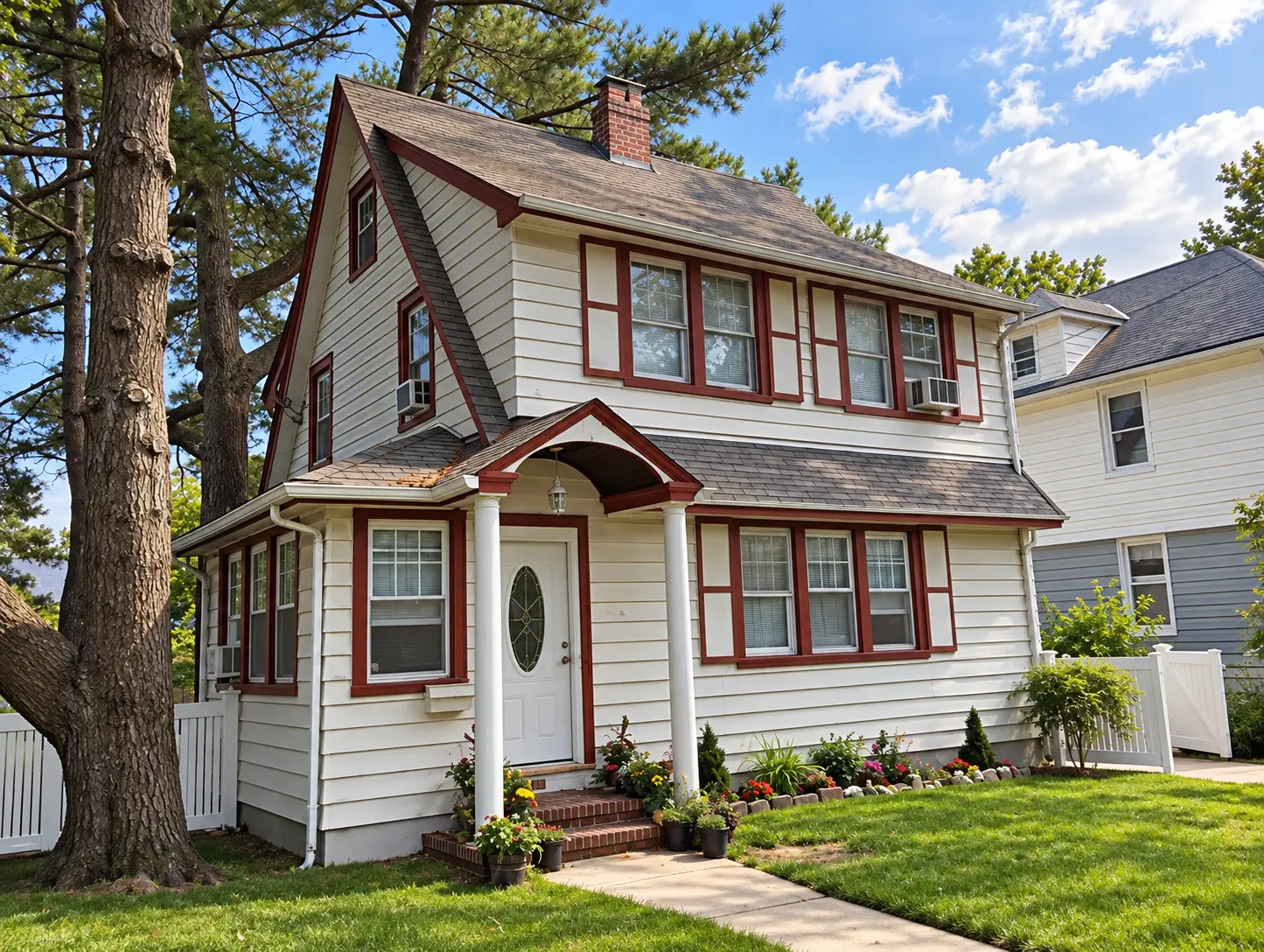 Colonial Siding, Roofing, Windows, and Stone before