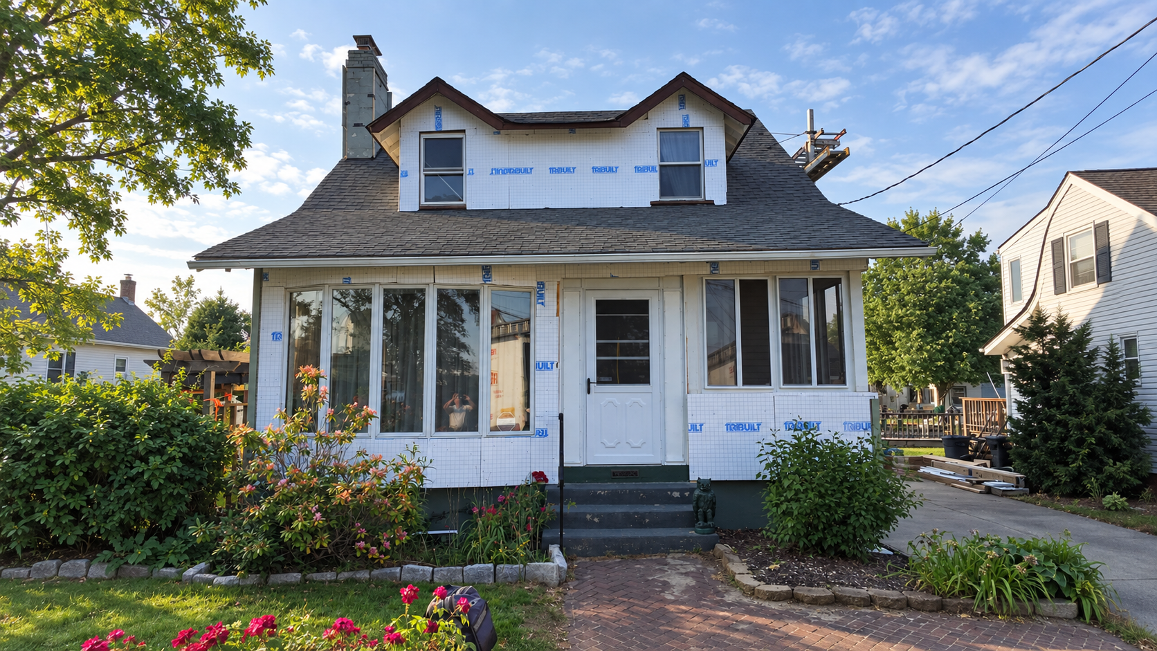 Cape Shake Siding & Trim before